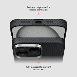 Чехол Pitaka Ultra-Slim Case для iPhone 16 Pro Max, Черный (KI1601PMA)