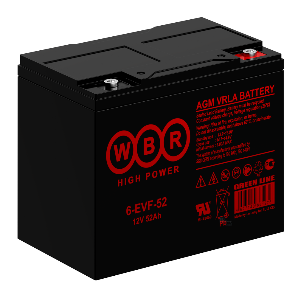 Аккумулятор WBR 6-EVF-52 (AGM)
