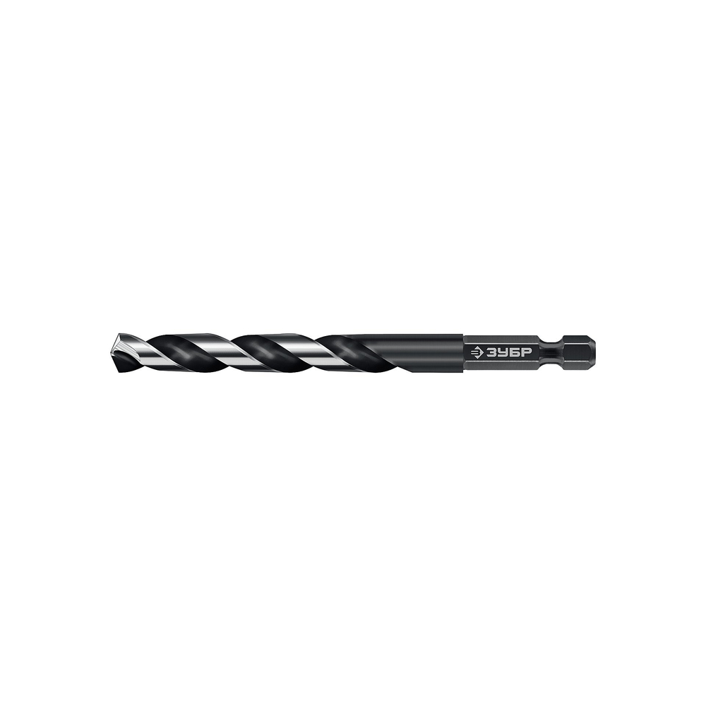 ЗУБР НЕХ-1/4″, d 10.0 х 133 мм, сверло по металлу для винтовёртов и шуруповертов IMPACT READY (29623-10)
