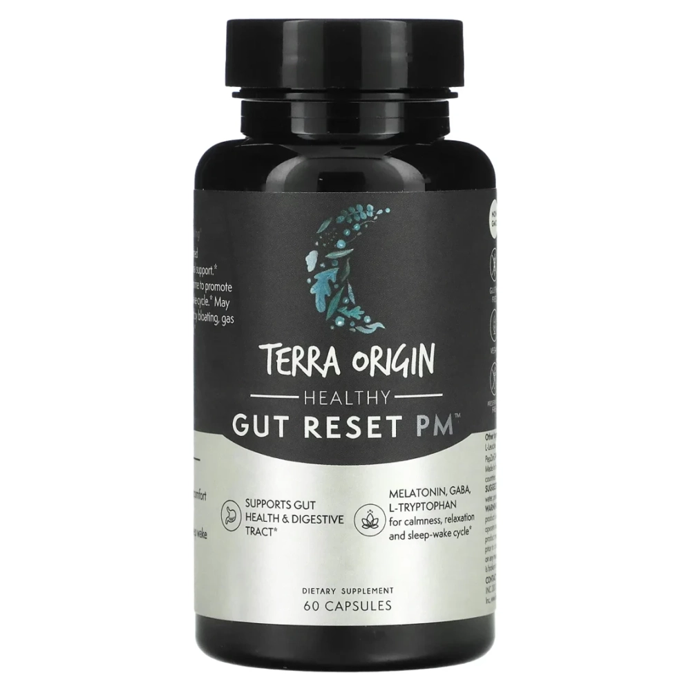 Terra Origin Healthy Gut Reset PM, 60 caps.