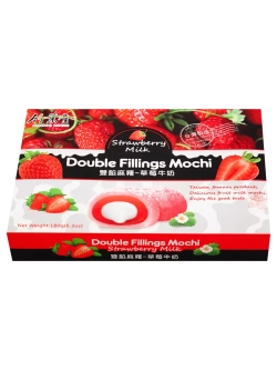 Моти с двойной молочной начинкой со вкусом Клубники 180 г