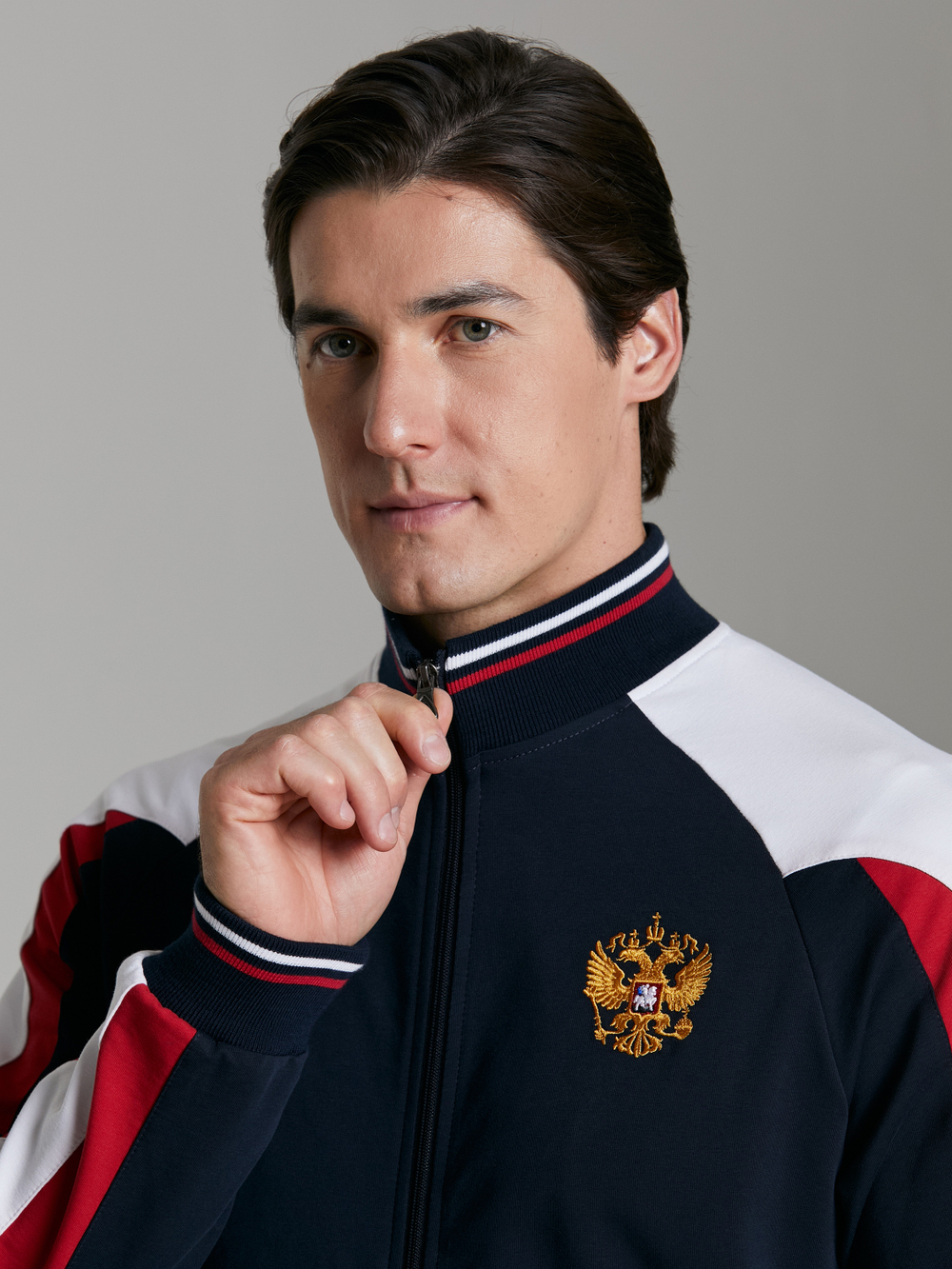 Спортивный костюм мужской RUSSIA 11M-00-454/2 темно-синий