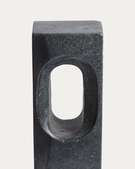 Скульптура Tesh из темно-серого мрамора, 36 см