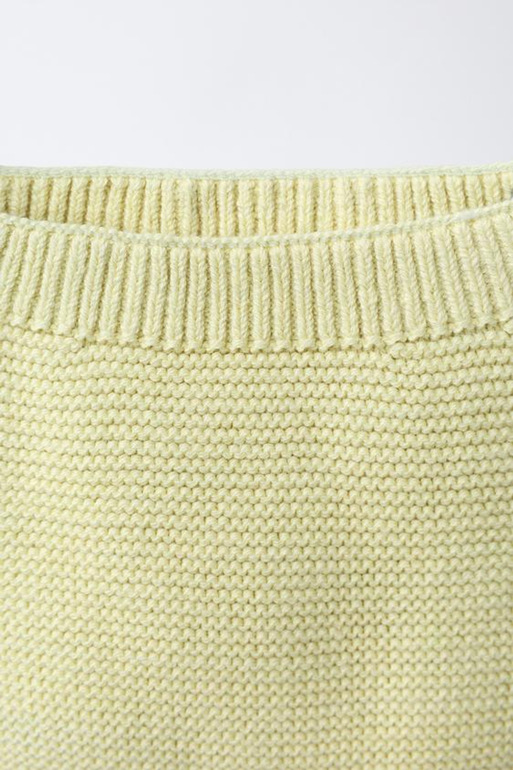 ZARA ТРИКОТАЖНЫЕ ТРУСЫ С КРУЖЕВОМ И ВЫШИВКОЙ, СВЕТЛО-ЗЕЛЕНЫЙ