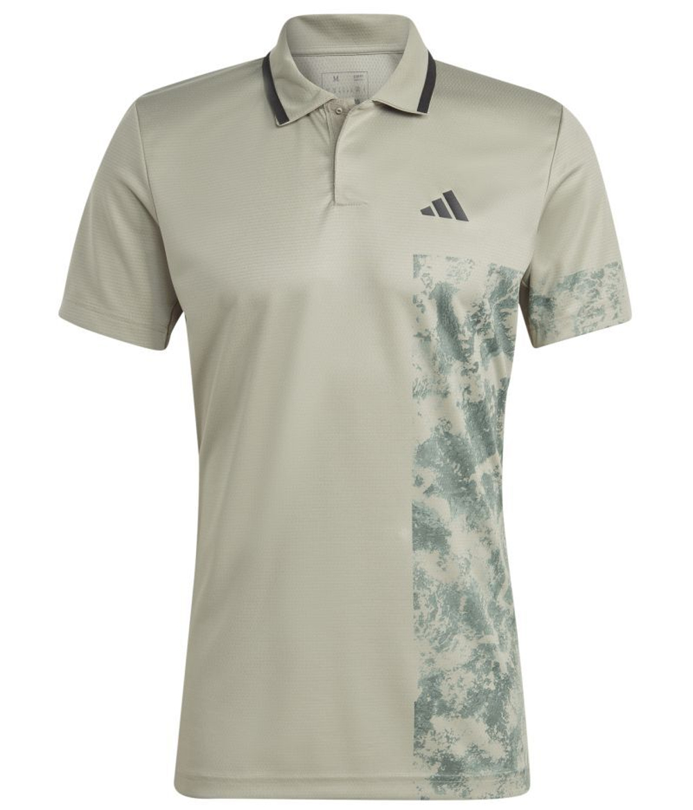 Мужское теннисное поло Adidas Paris Tennis Heat.Rdy Freelift Polo Shirt - silver pebble