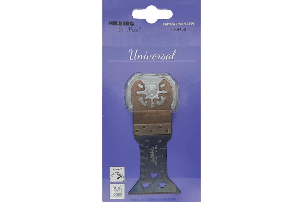 Полотно пильное погружное универсальное Hilberg Bi-M 45*50*18TPI HR9458