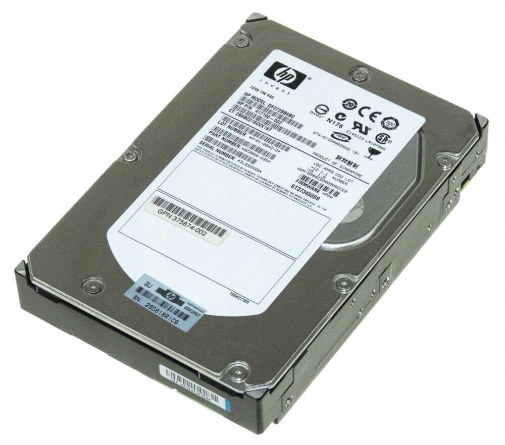 Жесткий диск HP 73GB 15K SAS 3.5 for Workstations 395523-001