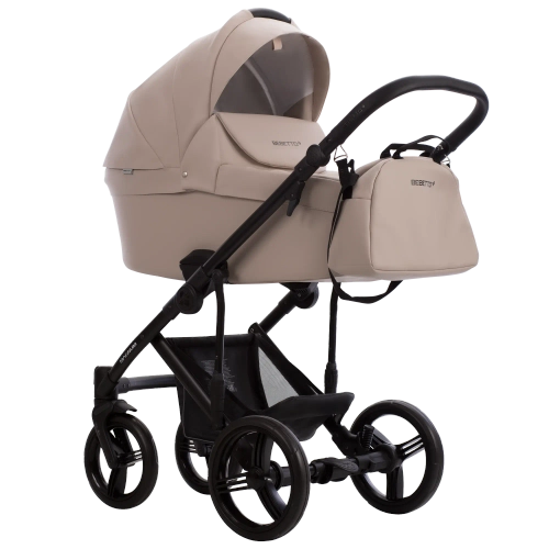 Коляска 2в1 Bebetto MAGNUM LIGHT PRO light pro 01 (св.бежевая кожа)