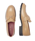 Кожаные лоферы Tommy Hilfiger - бежевый(FW0FW07961)