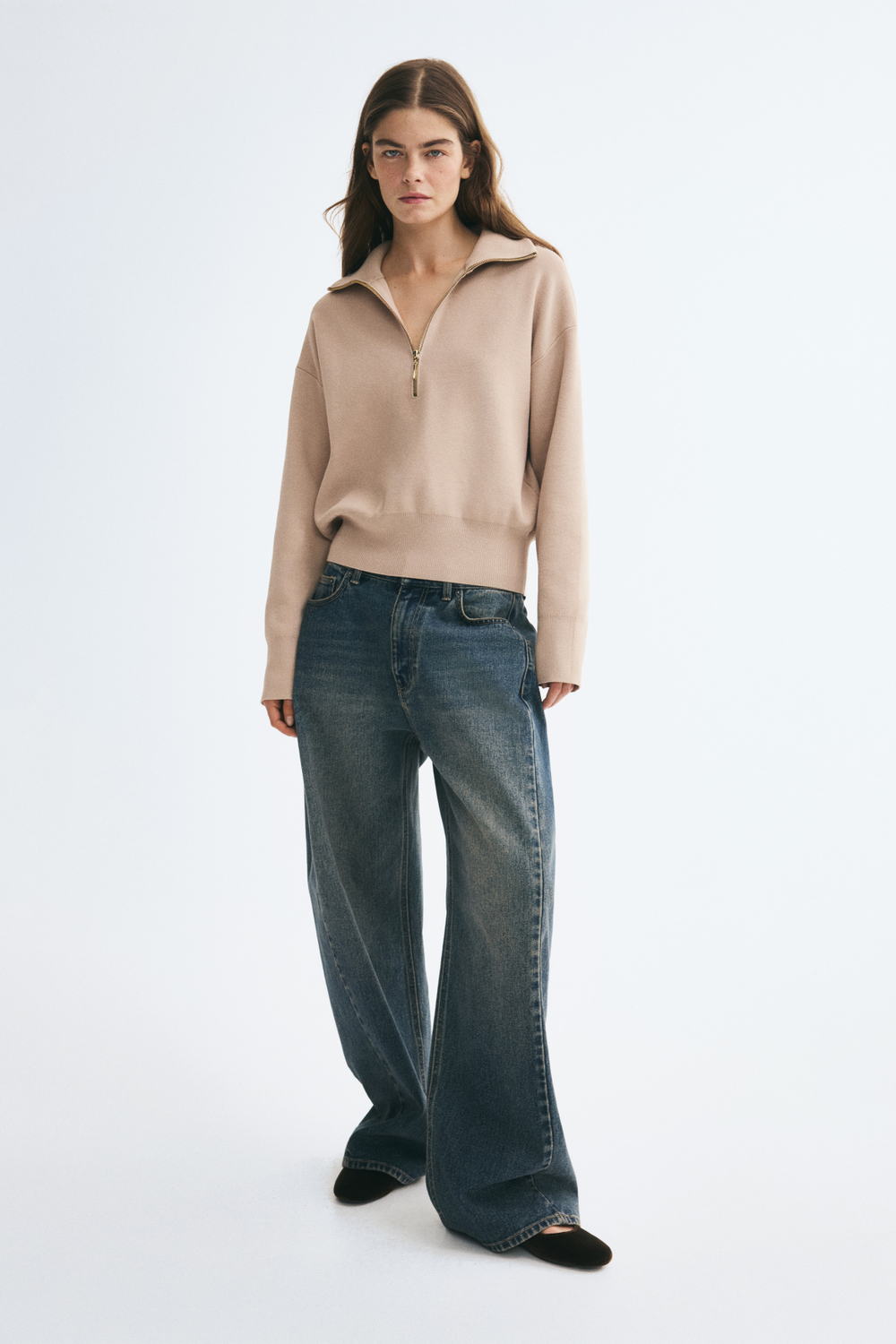 Тонкий свитер на молнии - H&M