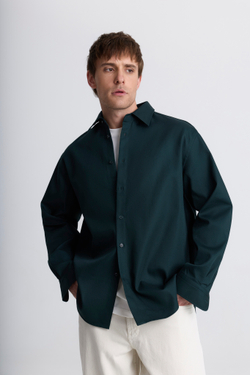 Рубашка из хлопка | dark green