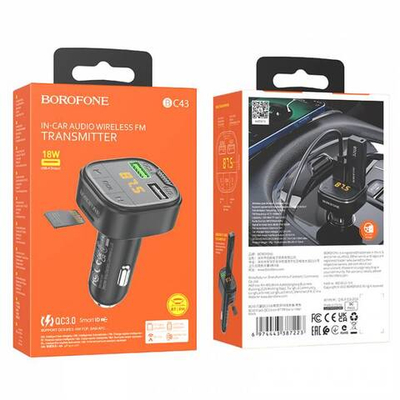 FM - Модулятор Borofone BC43 (black)