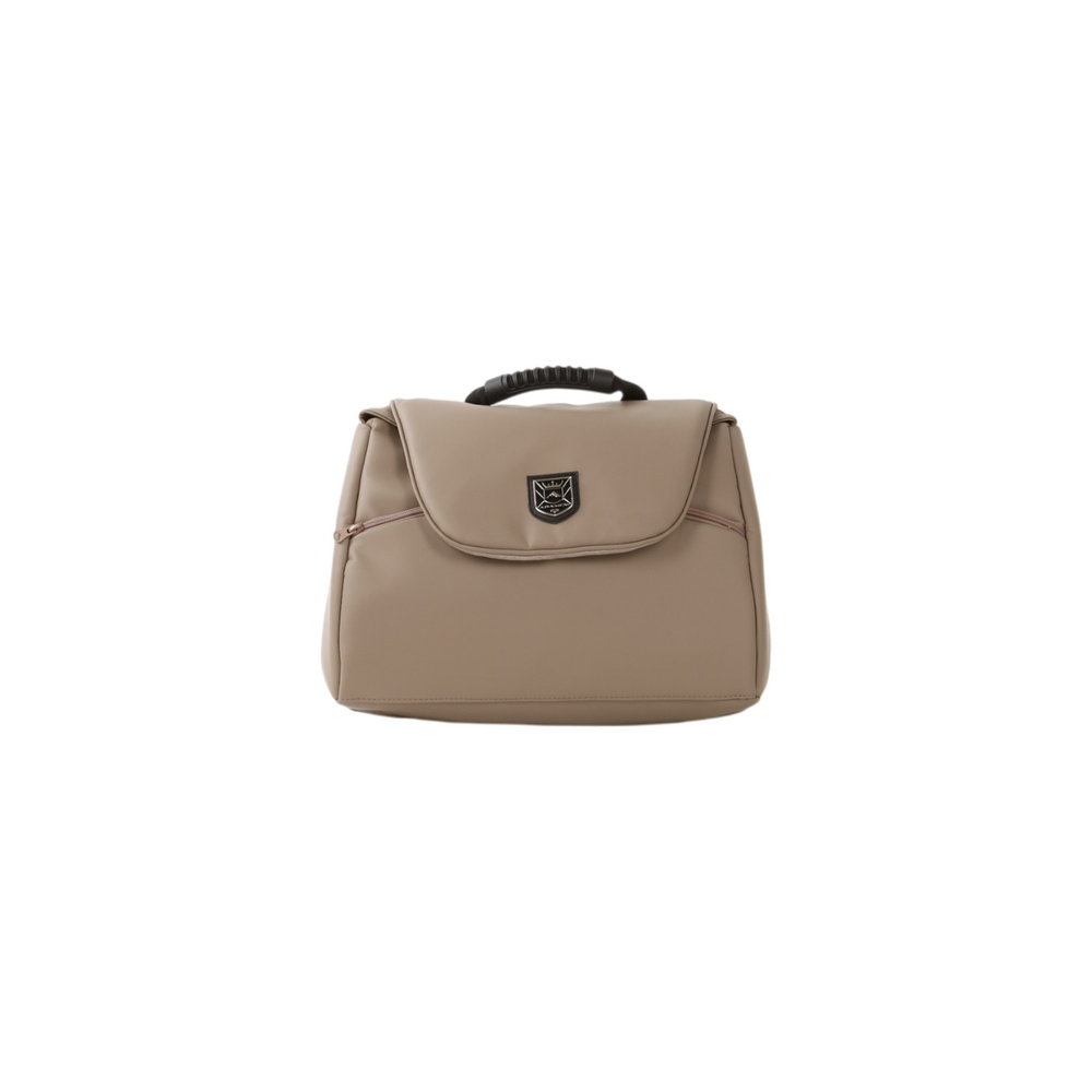 Детская универсальная коляска Adamex Chantal PRO Natura - CN-4-Cappuccino (Бежевая экокожа)