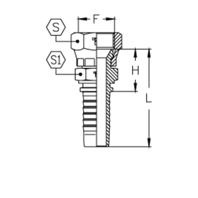 Фитинг DN 20 JIS BSP 3/4