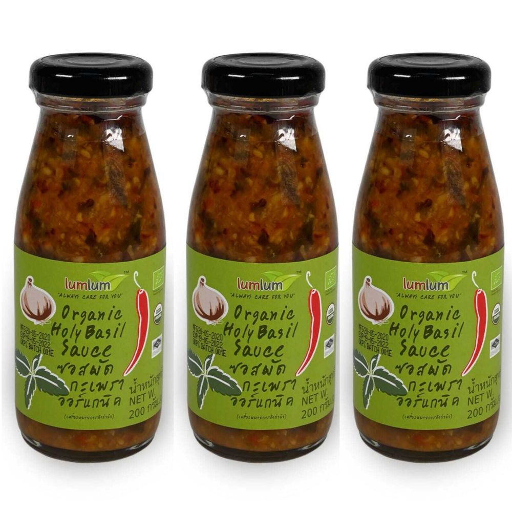 Соус Lum Lum Organic из тайского базилика, 200 г, 3 шт