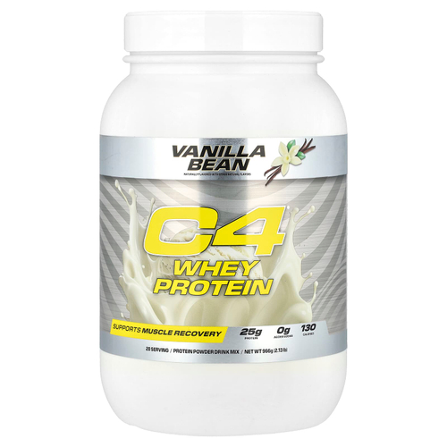C4 / Cellucor, C4® Whey Protein, ваниль, 966 г (2,13 фунта)