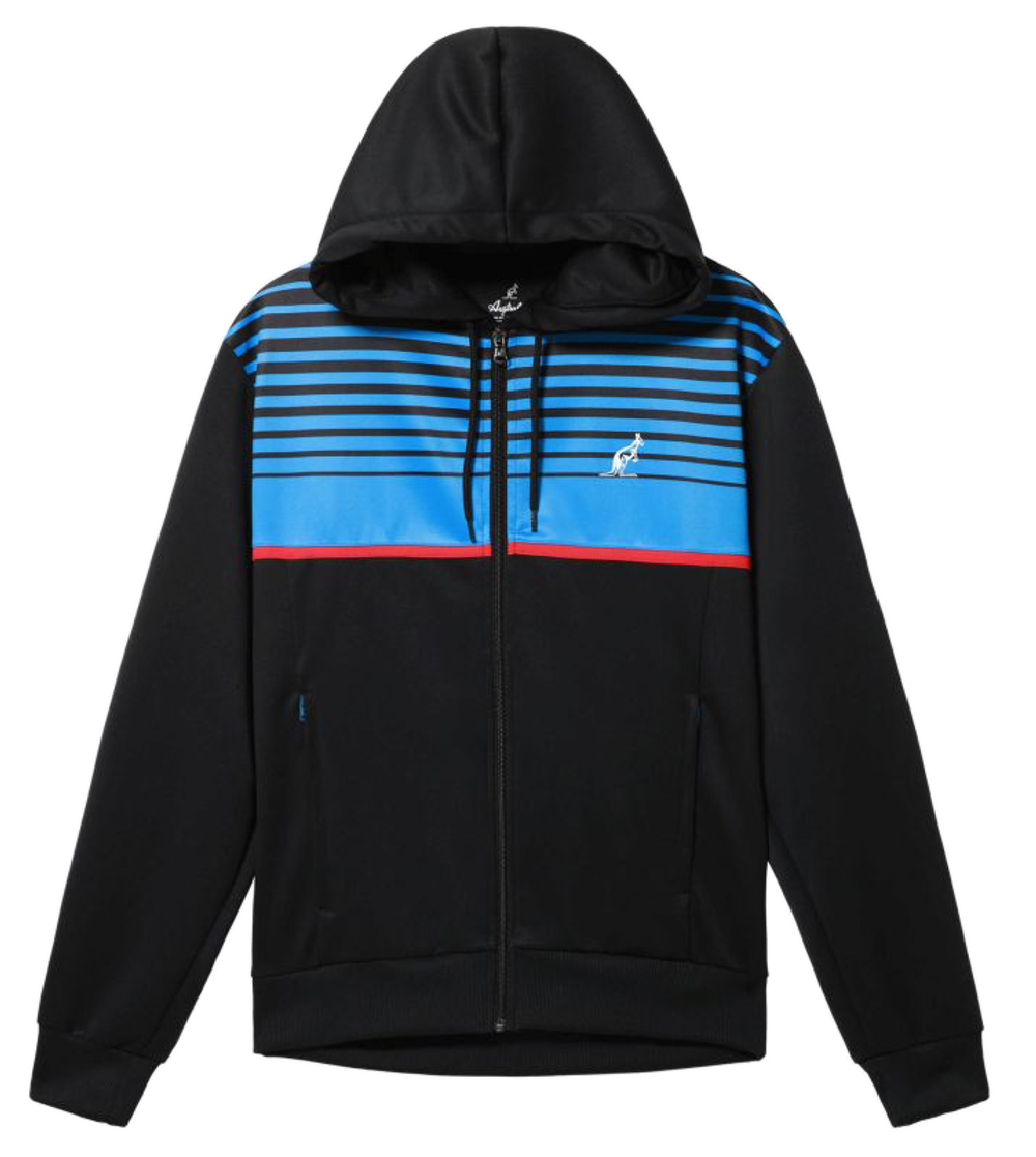 Мужская теннисная толстовка Australian Double Lines Jacket - nero