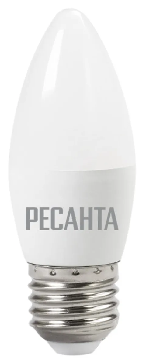 Лампа светодиодная РЕСАНТА LL-R-C37-6W-230-4K-E27