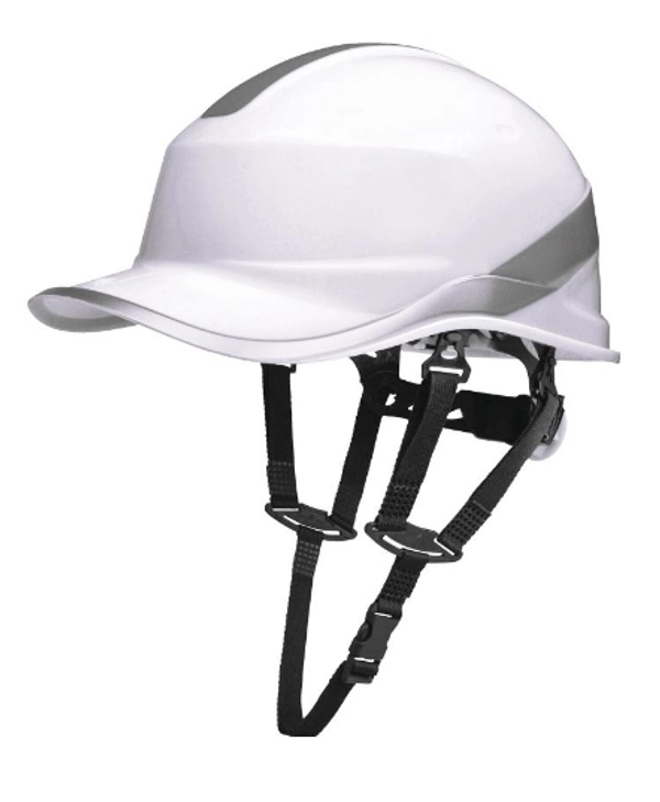 Каска защитная в форме бейсболки застежка ROTOR,DIAMOND V UP цвет белый