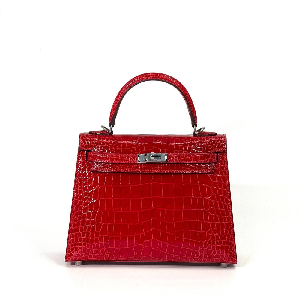Сумка Hermes из кожи крокодила 25 см