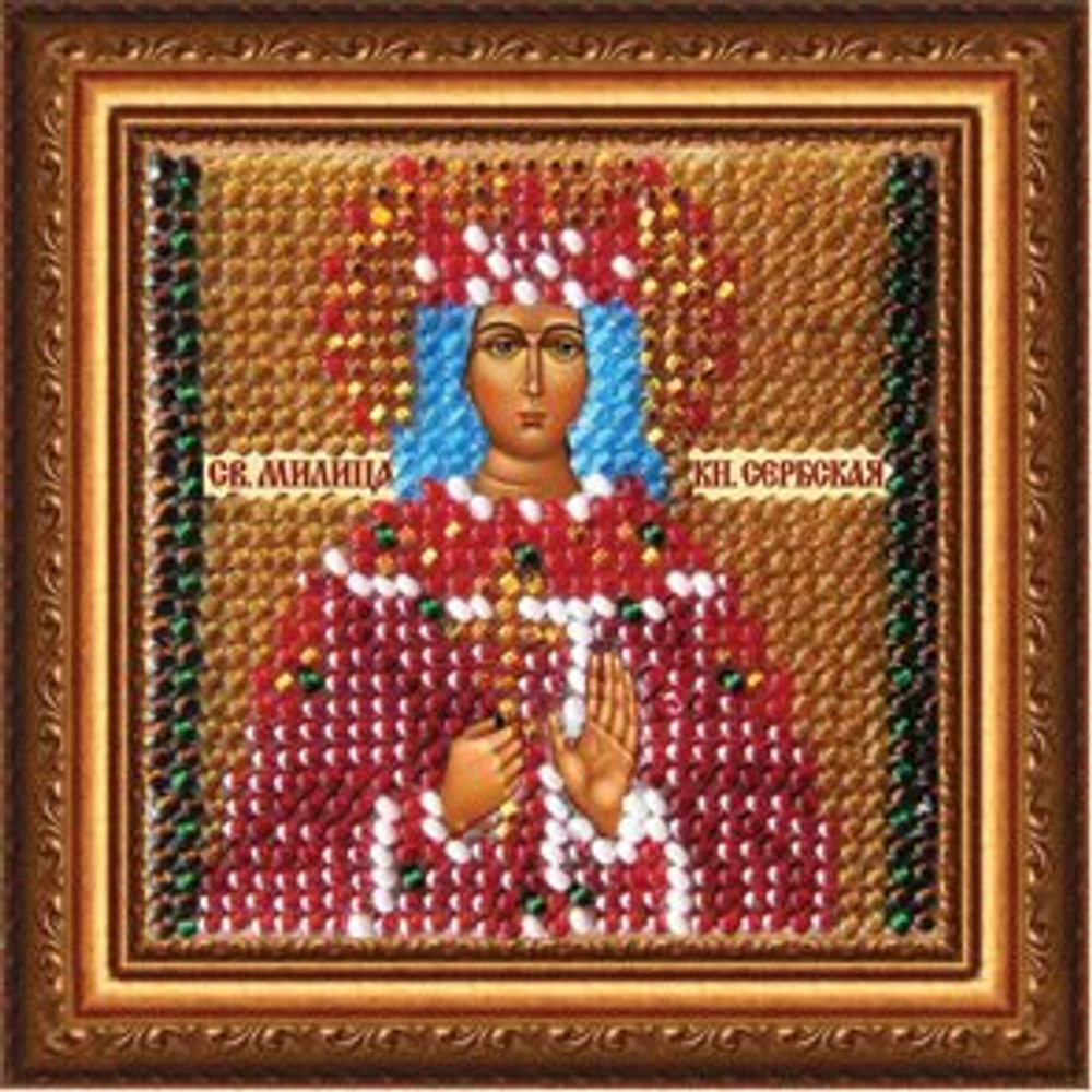 "Икона Св.Милица кн.Сербская"-220ПМИ вышивка