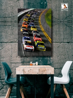 Картина "NASCAR", на стену для интерьера 50х70см 1шт.