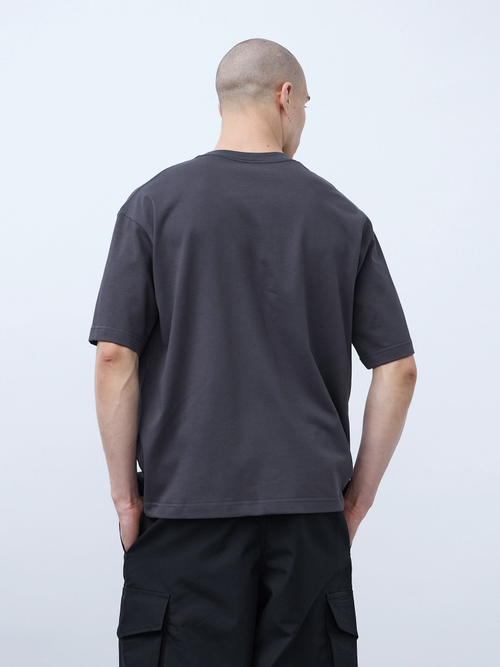 Футболка оверсайз (графит) 230 г