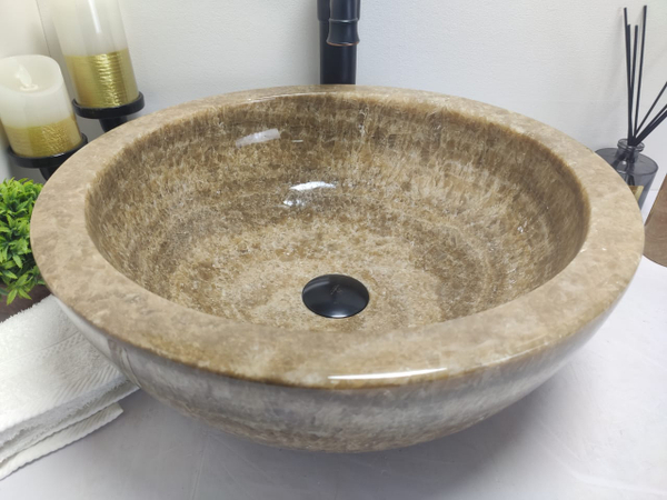 Раковина из оникса Bowl Sunset BO-60012 45x45x17 из натурального камня