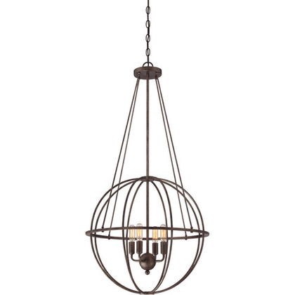 люстра Elgin 4 Light 20 inch Galaxy Bronze Pendant Ceiling Light