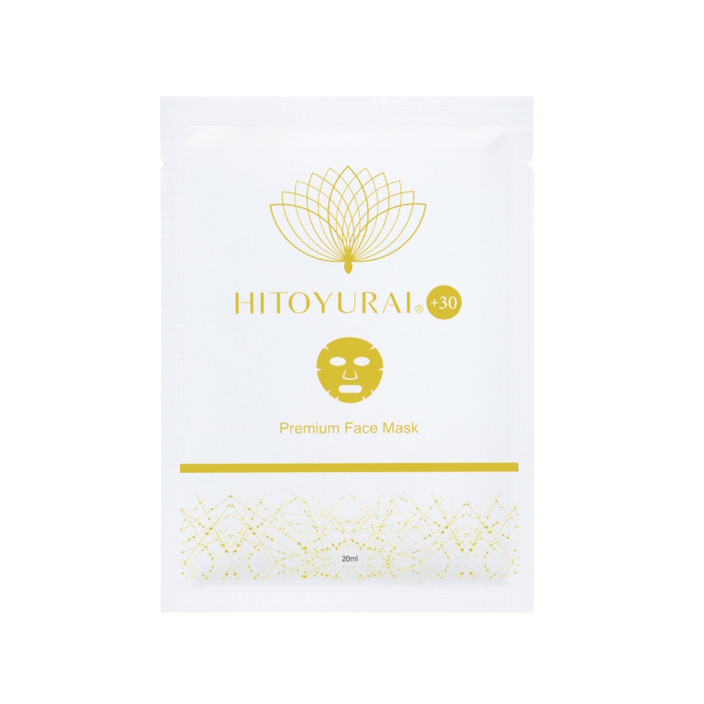 Омолаживающая маска с фуллеренами и пептидами HITOYURAI +30 Premium Face Mask