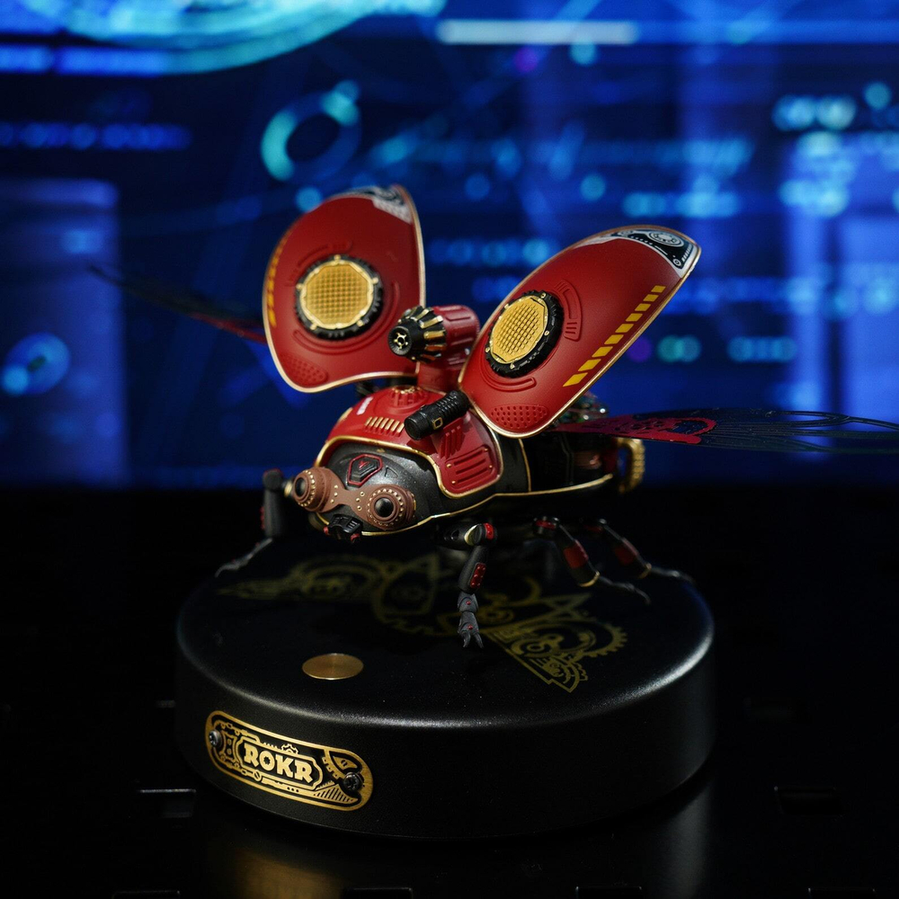 Жук-разведчик (Scout Beetle)  от ROKR - Конструктор, 3D пазл, 3D puzzle, сборная механическая модель, DIY Model, сборка своими руками