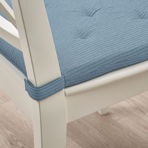 Подушка на стул IKEA JUSTINA (ЮСТИНА), Серо-голубой, 42 / 35х40х4 см