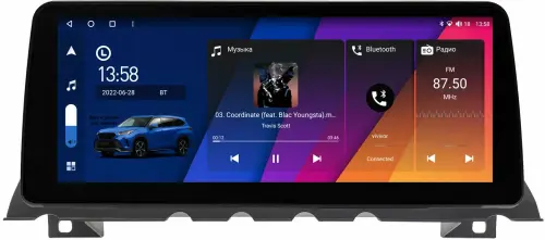 Магнитола для BMW 7-серия (F01/F02) 2009-2015 - Canbox H-Line 2015 монитор 12.3" QLED в стиле BMW на Android 10, Быстрая, ТОП-процессор, CarPlay, 4G SIM-слот