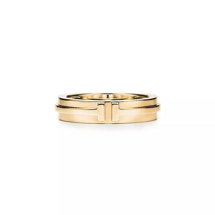 Кольцо из жёлтого золота 18k, Tiffany, 👑коллекция T