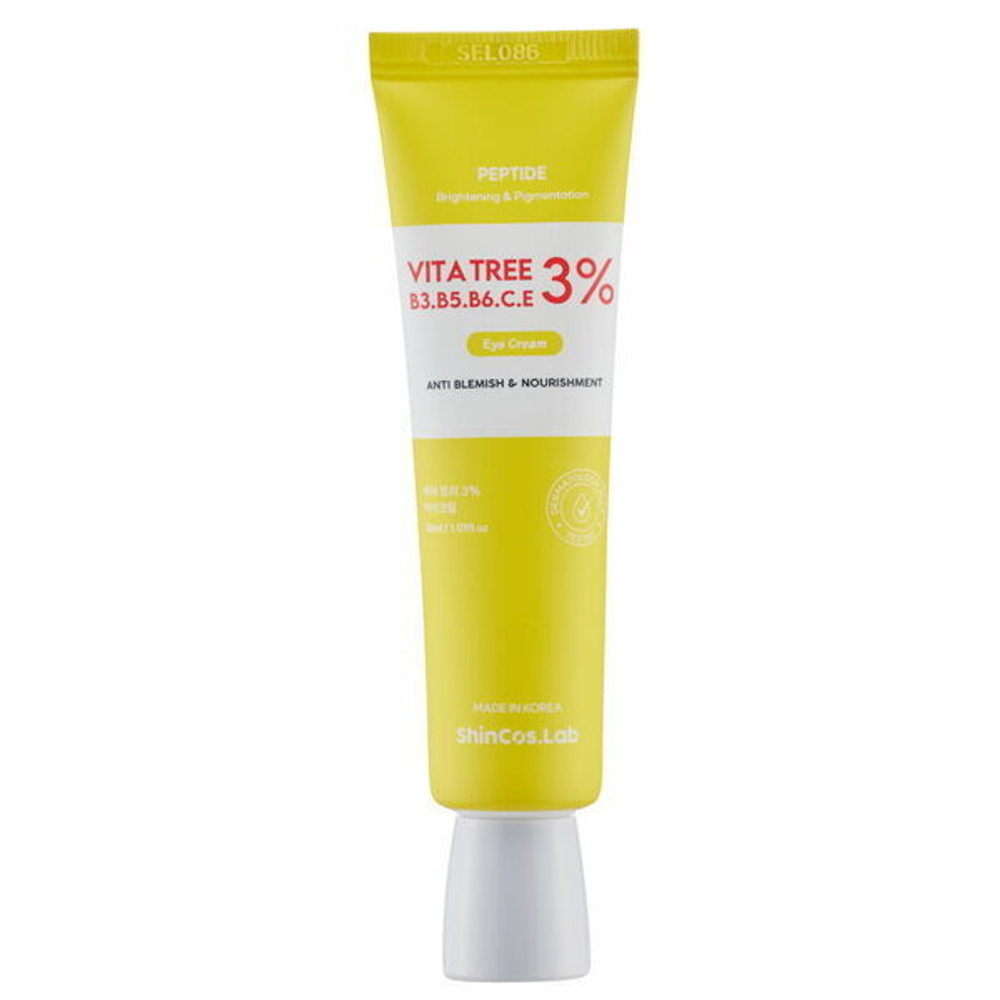 Витаминизированный крем для кожи вокруг глаз ShinCos.Lab Vita Tree B3/В5/В6/С/Е 3% Eye Cream, 30мл