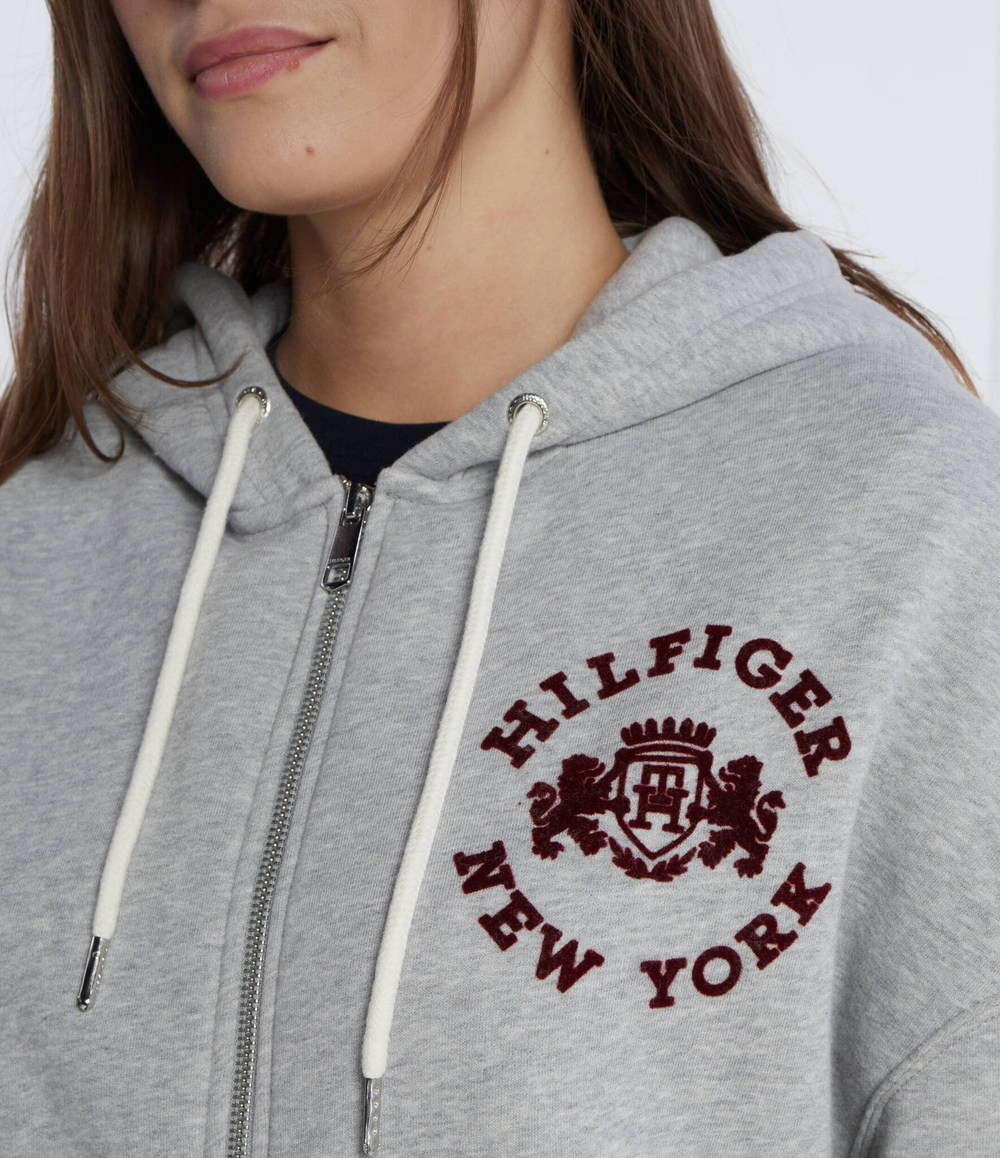 Худи VARSITY LONG ZIP UP Tommy Hilfiger - серый(WW0WW39801)