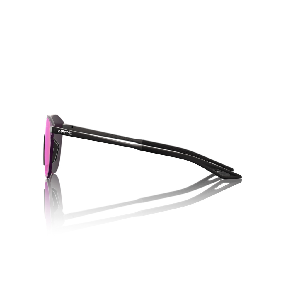 Спортивные очки 100% Legere Round / Soft Tact Black / Purple Mirror Lens