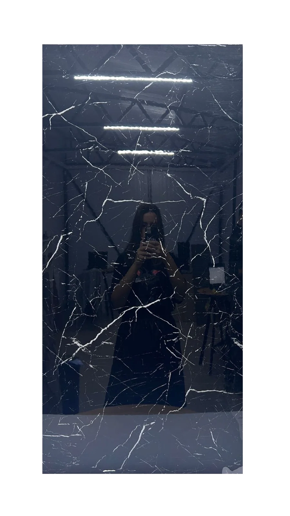 Бамбуковая панель "Мрамор черный" / "Marble black" 5мм 3000х1220мм (брак)