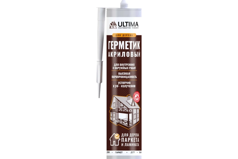 Акриловый герметик для дерева ULTIMA бук 300 гр ULTB300