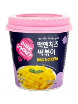 Токпокки Mac & Cheese, сырные  в стакане Pink Rocket 120г
