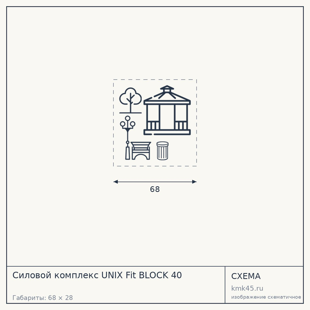 Силовой комплекс UNIX Fit BLOCK 40 — от 20 000 ₽