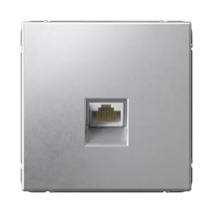 ARTGALLERY РОЗЕТКА компьютерная RJ45, кат. 5е, механизм, АЛЮМИНИЙ