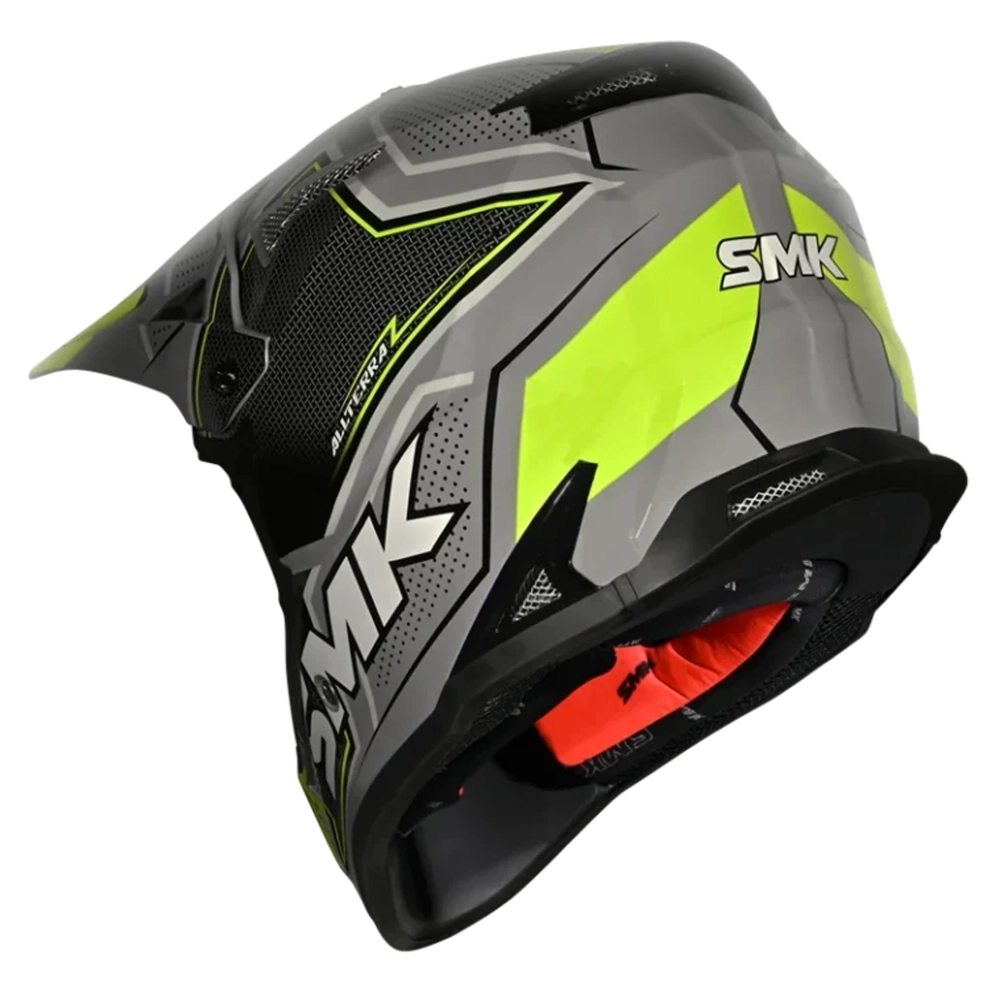 Шлем SMK ALLTERRA MAVERIX, цвет серый/желтый (XL)