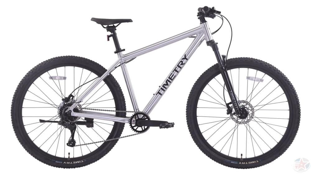 Велосипед 26" TIMETRY  TT804  9ск. серебристый черный