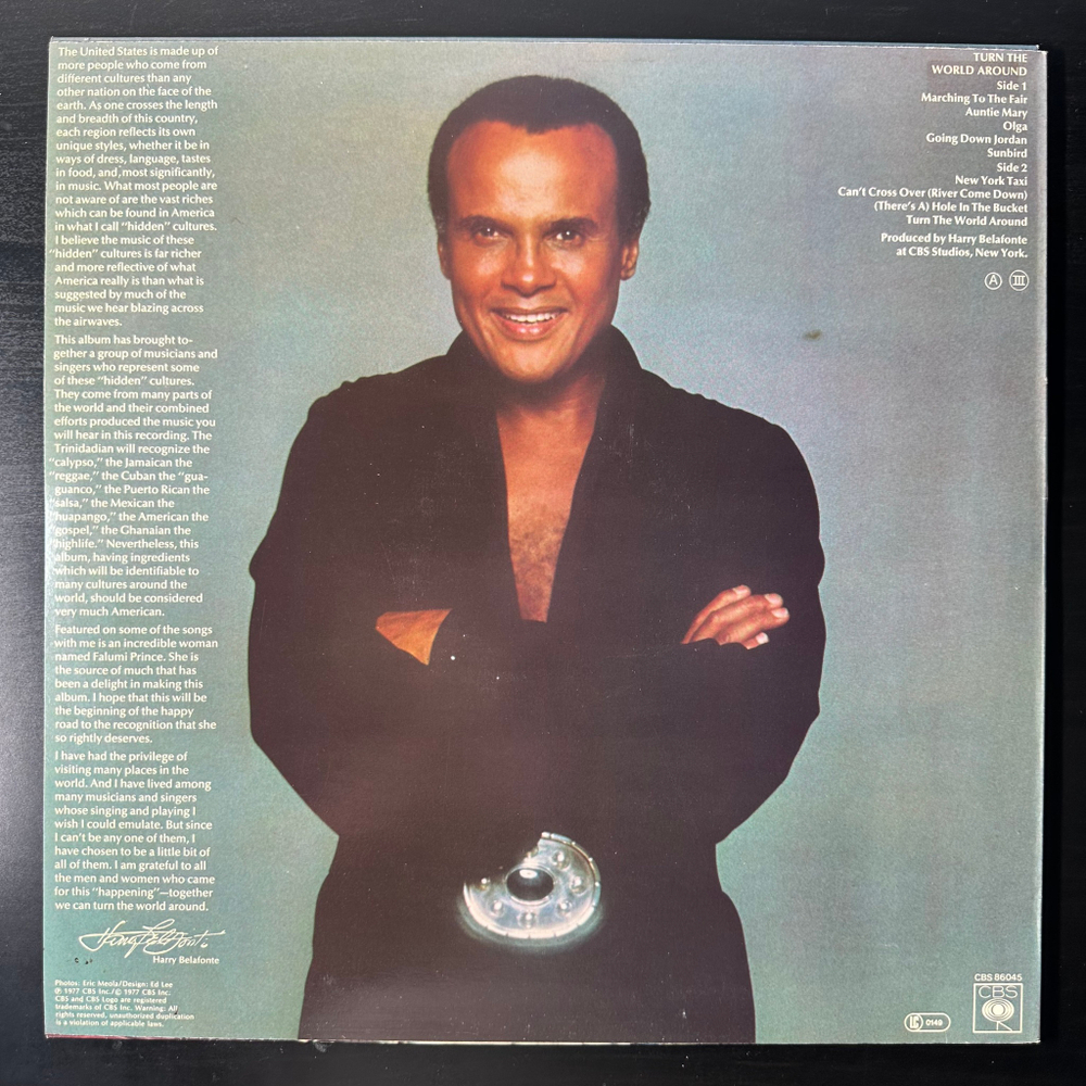 Harry Belafonte ‎– Turn The World Around (Голландия 1977г.)