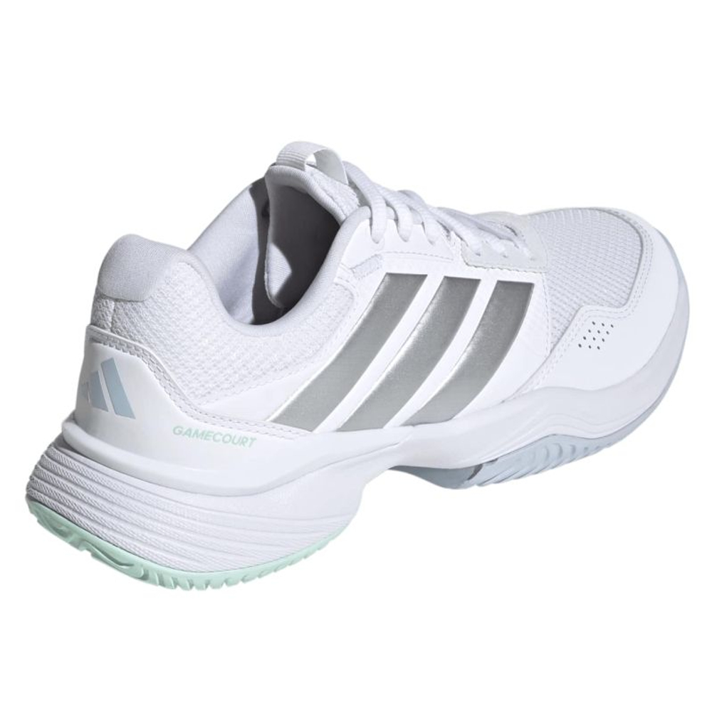 Женские теннисные кроссовки Adidas GameCourt 3 W - cloud white/silver metallic/ice blue