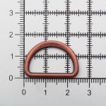 Полукольцо литое металл 20.0 мм (in), (внешн. 25х17 мм), плоское, 20 шт, медь ГР, 53013