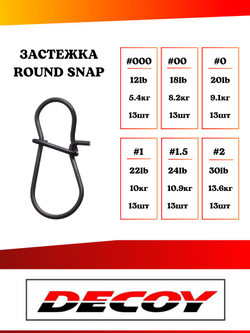 Застежка Decoy SN-1 Round Snap #00 (13шт.)