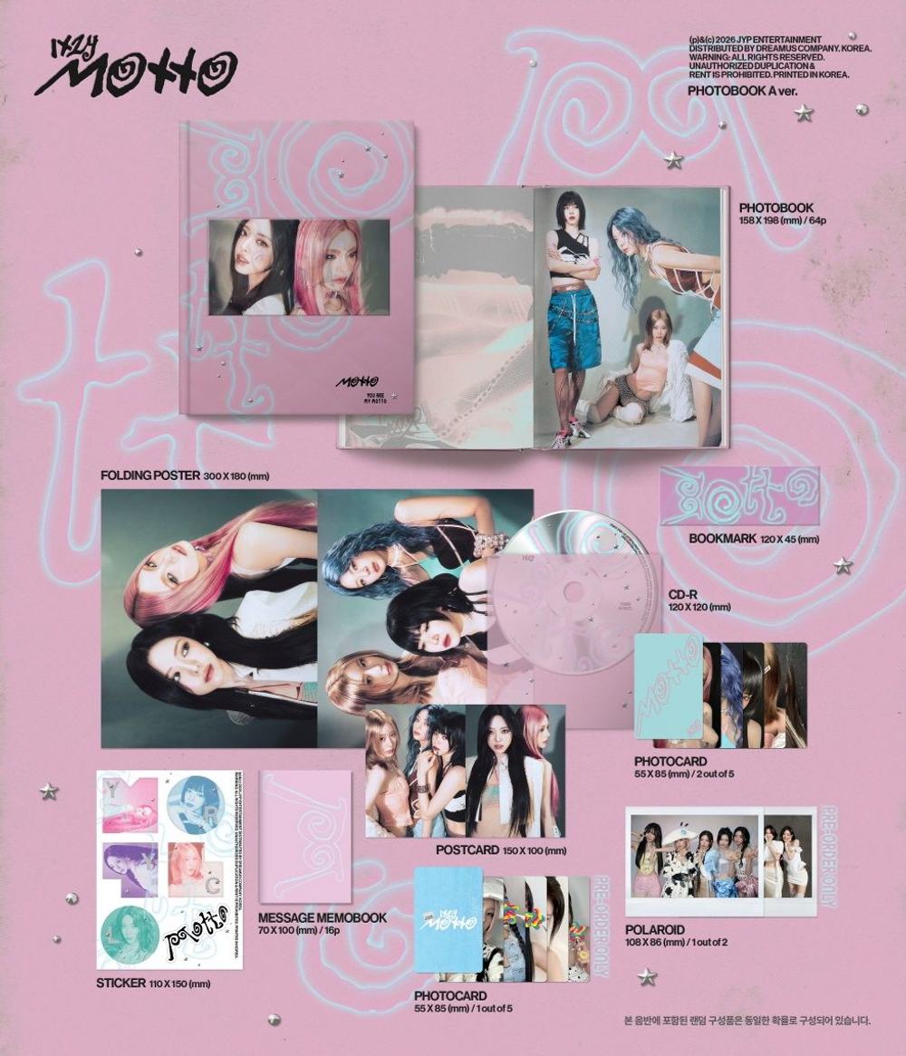 Альбом ITZY - MOTTO Mini Album PHOTOBOOK 3 Version SET