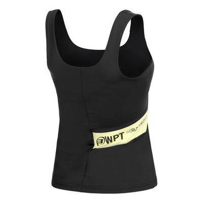 Женская теннисная майка Bullpadel Lican Tank Top Women - Black, Yellow